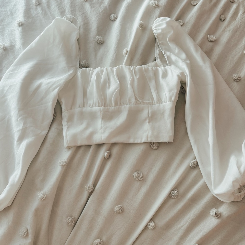 White Princess polly top, size 4